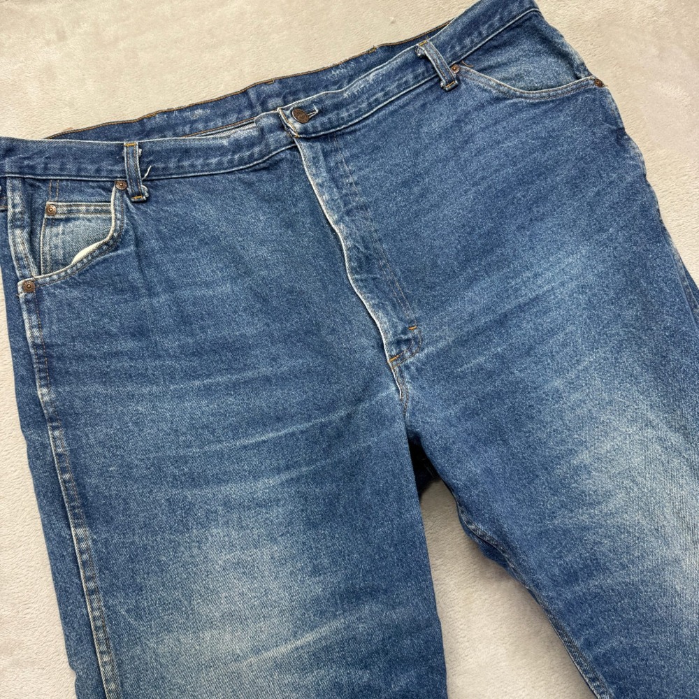 Vintage Roebucks Jeans Men's 44x30 Stout Blue Denim Workwear Faded 90s‎ USA